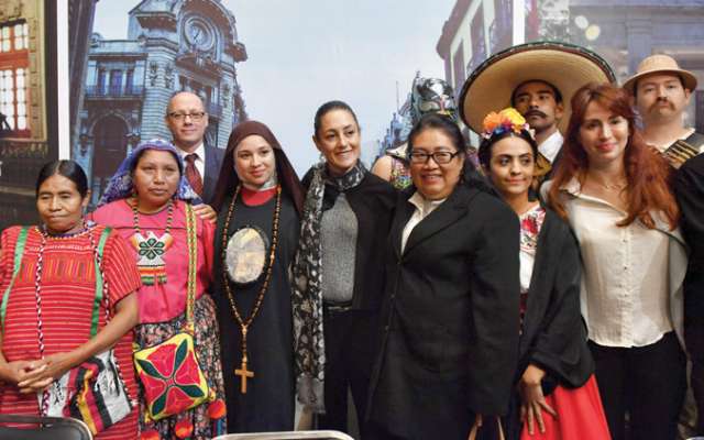 La jefa de Gobierno presentó la campaña para atraer turistas. Foto: Edgar López / El Heraldo de México.