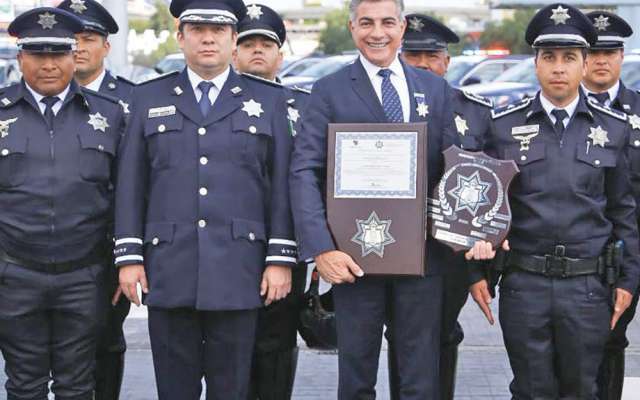 Los policías estatales reconocieron el liderazgo del gobernador Tony Gali. Foto: Especial.