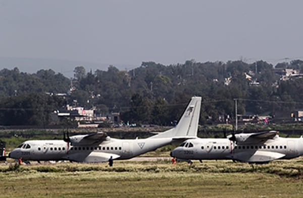 La Base Aérea Número 1 Santa Lucía reúne todas las condiciones para edificar ahí el Nuevo Aeropuerto Internacional de México (NAIM). FOTO CUARTOSCURO