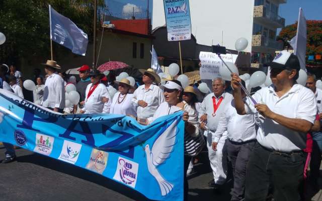 El mitin terminó en el Zócalo