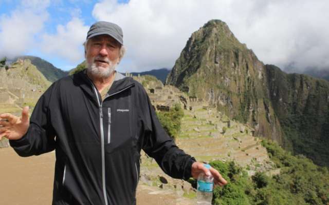 Robert De Niro en Machu Picchu. Foto: AFP