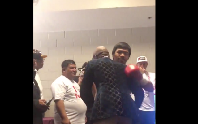 Desea Mayweather suerte a Pacquiao