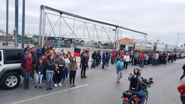 14 empresas maquiladoras en Matamoros han logrado ya solucionar el conflicto laboral. Foto: @Martinez1MX