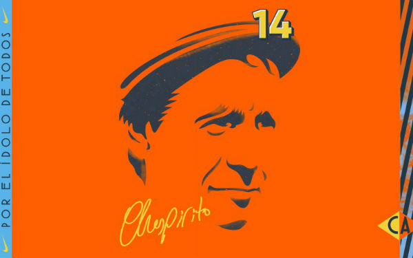 El personaje de Roberto Gómez Bolaños usó una camiseta naranja
Foto: Club América