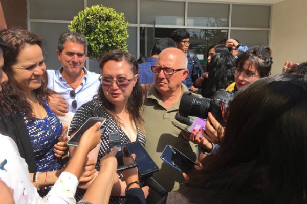 “(Estoy) muy feliz, voy a poder ver a mi bebé”, fueron las primeras palabras de Dafne al salir del Tribunal de Control y Enjuiciamiento de San Juan del Río