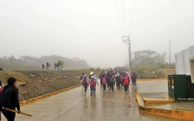 Estudiantes normalistas pararon labores en 15 escuelas del estado. Foto: JENY PASCACIO