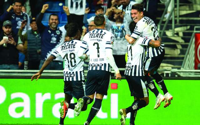 LETALES. Los jugadores
del Monterrey no tuvieron piedad de los
hidalguenses. Foto: MEXSPORT