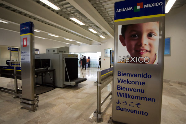 Aspectos de la Aduana de la nueva terminal del Aeropuerto Internacional de Queretaro. FOTO: DEMIAN CHAVEZ/CUARTOSCURO.COM