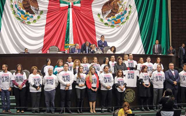 DIPUTADOS. De Movimiento Ciudadano reclamaron que se busque militarizar la seguridad. Foto: Nayeli Cruz / El Heraldo de México