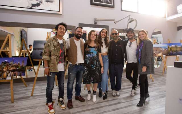 Colectivo CaminArte Art Walk. Memo Sánchez, Cocolvú, Sofía Castellanos, Ana Lucía Tejeda, Chucho Reyes, Eduardo Irusteta y Vero Villarreal. Foto: Yaz Rivera