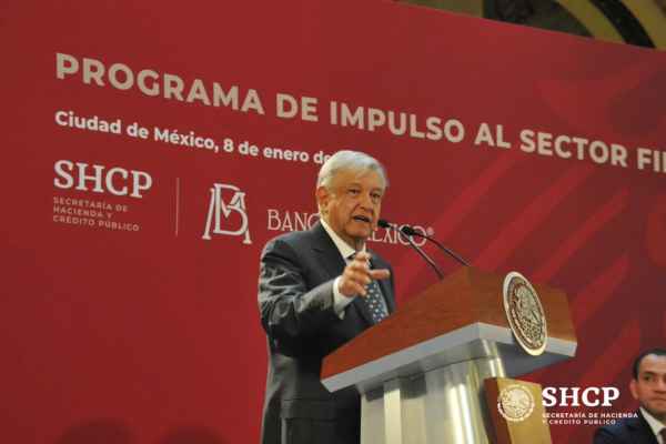 AMLO dijo que se trabaja para impulsar el desarrollo y modernización del país sin aumentar impuesto en términos reales Foto: @SHCP_mx