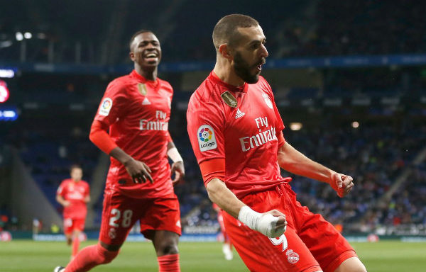 El francés Karim Benzema se lució en el RCDE Stadium
Foto: Real Madrid