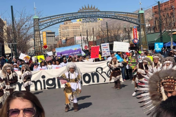 El movimiento fue convocado por la Red Fronteriza por los Derechos Humanos. Foto: Especial