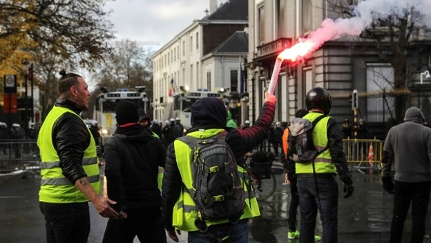 EL 17 DE DE NOVIEMBRE
INICIARON LAS PROTESTAS EN FRANCIA. Foto: AFP
