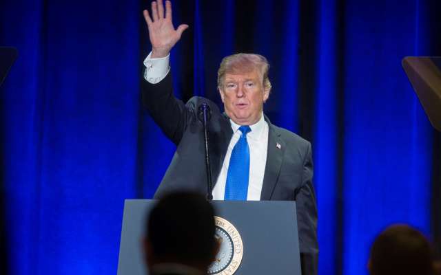Trump hizo estas declaraciones junto al presidente de Colombia, Ivan Duque.
FOTO: EFE
