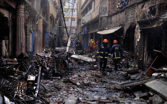 Incendio en Daca, Bangladesh
