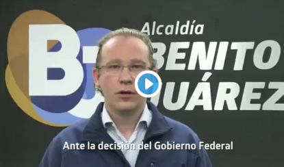 Mediante un video, el alcalde informó que absorberá las nueve estancias de la demarcación. FOTO:
@STaboadaMx