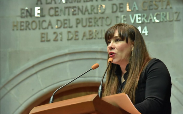 En la imagen, la panista Julieta Villalpando. FOTO: @Legismex