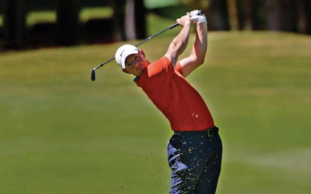 PRECISO. Rory McIlroy dejó en claro en el Club de Golf Chapultepec que va por todo. Foto: Reuters