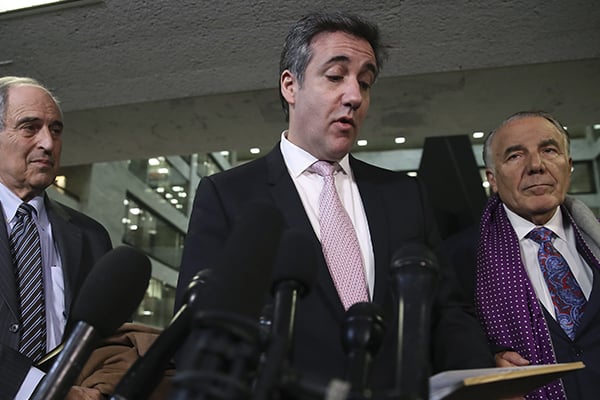 Cohen también tiene previsto admitir que en el pasado mintió al Congreso sobre los negocios de Trump en Rusia. FOTO: REUTERS