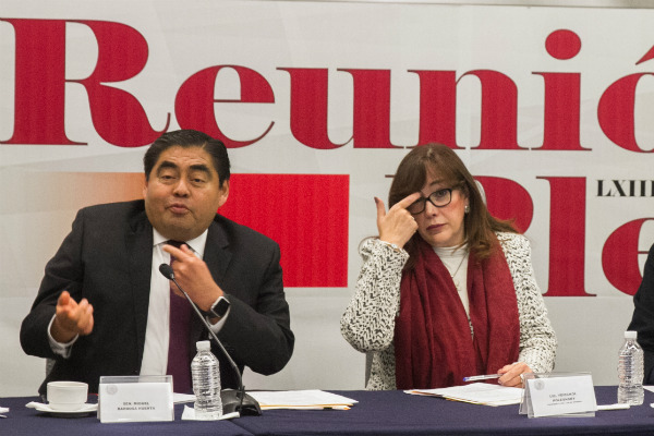 La Presidenta de Morena insiste en repetir la candidatura de Miguel Barbosa FOTO: Cuartoscuro