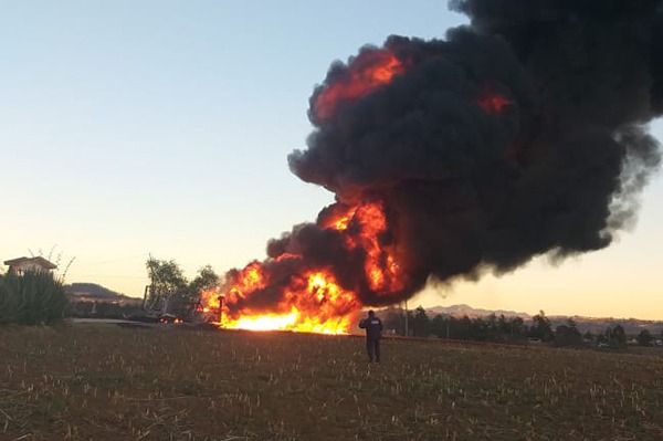 Incendio en ducto, Huauchinango