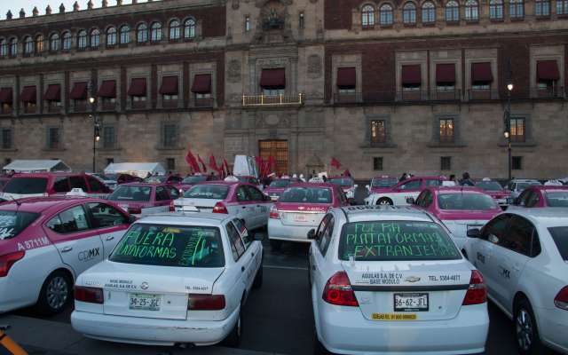 Manifestación de taxistas