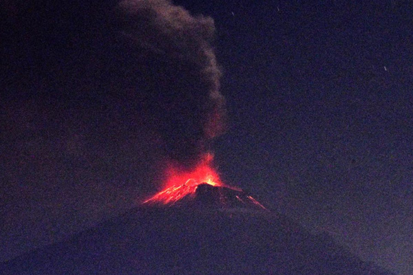 La Alerta Volcánica se mantiene en Amarillo Fase 2. FOTO: ESPECIAL