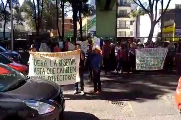 Hasta el momento la manifestación se ha llevado de manera pacífica. Foto: Especial