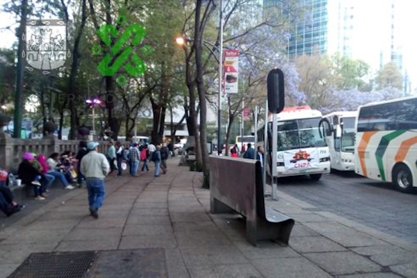 Campesinos partirán a las 8 de la mañana del Ángel hacia Segob, tomarán Paseo de la Reforma. Foto: OVIAL