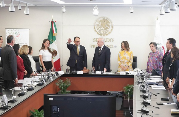 Las comisiones se declararon en sesión permanente a efecto de continuar el lunes con las comparecencias del resto de los cónsules propuestos para distintas localidades de Estados Unidos. Foto: Especial