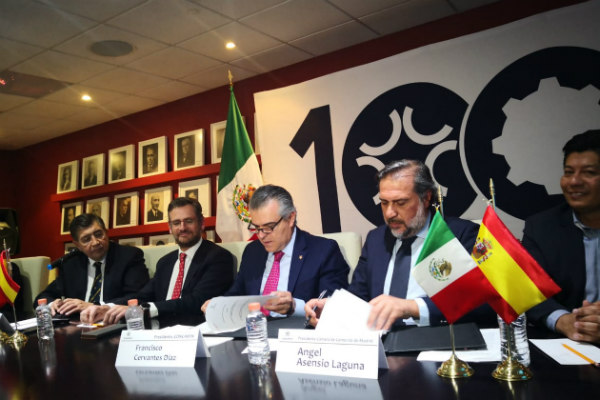 Luego de la firma del convenio de colaboración entre los industriales y la Cámara de Industria, Comercio y Servicios de Madrid, Francisco Cervantes Díaz instó a los legisladores a cuidar los sectores minero y automotriz