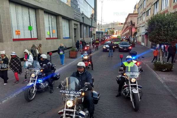 La Secretaría de Seguridad (SS) precisó que despegó un estado de fuerza suficiente de elementos y vehículos oficiales. Foto: Notimex
