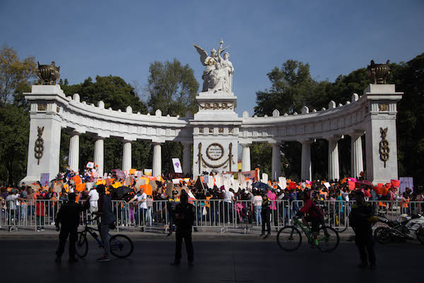 El Hemiciclo a Juárez será punto de reunión de la comunidad nicaragüense en México. Foto: Cuartoscuro