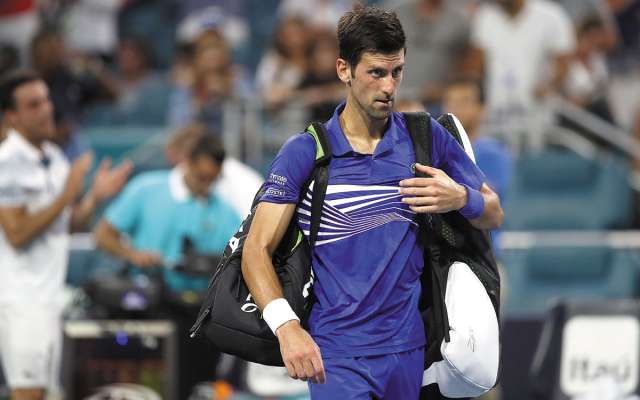 DESILUSIÓN. Novak Djokovic buscaba su triunfo 850 en el circuito ATP. Foto: AFP