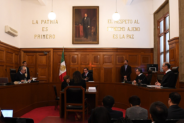 Segunda Sala de la Suprema Corte de Justicia de la Nación en sesión. FOTO: CUARTOSCURO