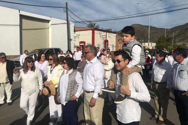 El hijo del candidato presidencial en 1994 agradeció a los políticos de todos los partidos no haber asistido a la caminata familiar. Foto: Especial
