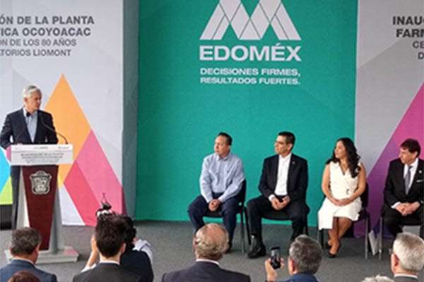 La apertura de esta planta de Liomont, dijo, robustece la red de distribución de empresas, pues cuenta con las infraestructuras más modernas que existen en México.