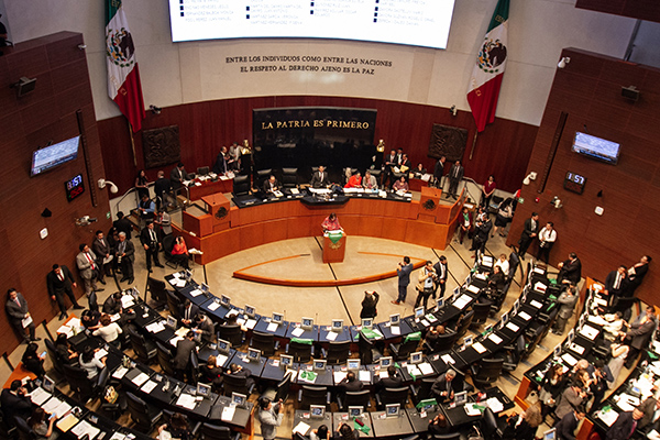 La terna está integrada por Yasmín Esquivel Mossa, Celia Maya García y Loretta Ortiz Ahlf. FOTO: NOTIMEX