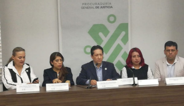 En conferencia de prensa se informó que la menor Nancy que fue recuperada, se encuentra en perfecto estado de salud. FOTO: ESPECIAL