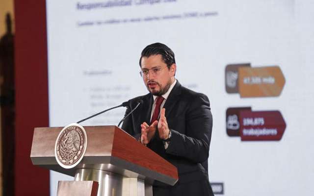 El director del Ïnfonavit, Carlos Martínez, detalló que ya han devuelto automáticamente 246.5 millones de pesos a 282 mil pensionados. Foto: @Infonavit