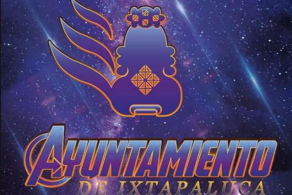 El municipio de Ixtapaluca utiliza los colores de los pósters de la película Avengers: Endgame. FOTO: FACEBOOK