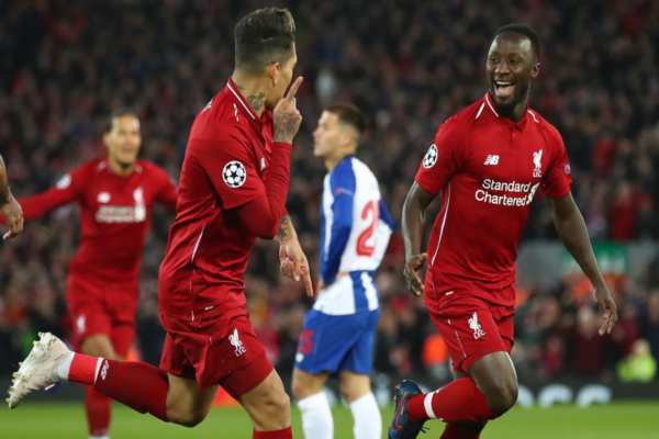 Keïta y Firmino fueron los autores de los goles del conjunto inglés. Foto: UEFA