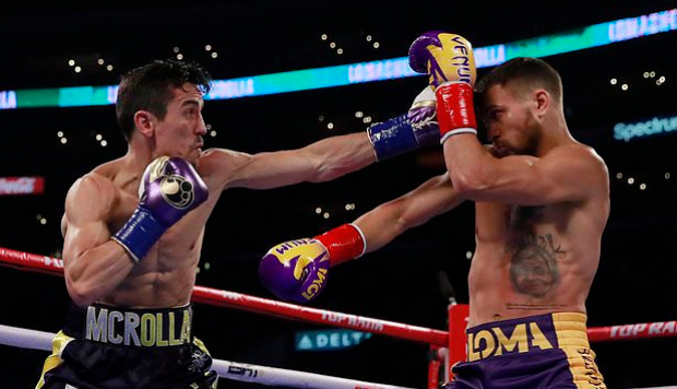 Lomachenko defendió sus dos títulos y dejó satisfecha a la afición que acudió a la casa de los Lakers. Foto: Especial