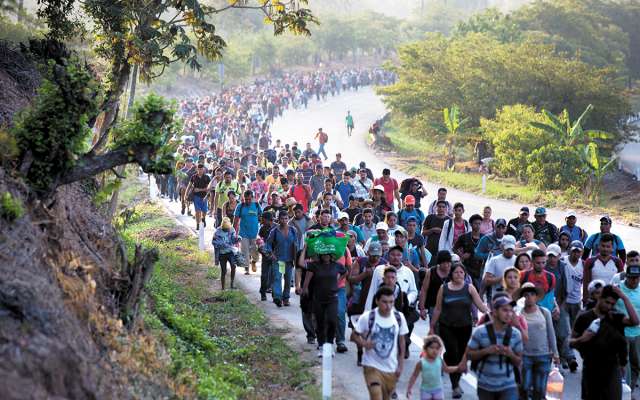 Caravanas migrantes avanzan hacia EU. FOTO: ESPECIAL