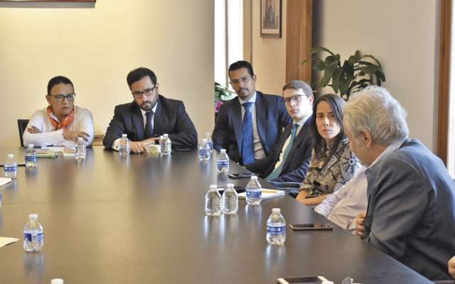 Rosa Icela Rodríguez y Víctor Hugo Romo encabezaron la reunión de ayer.FOTO: ESPECIAL