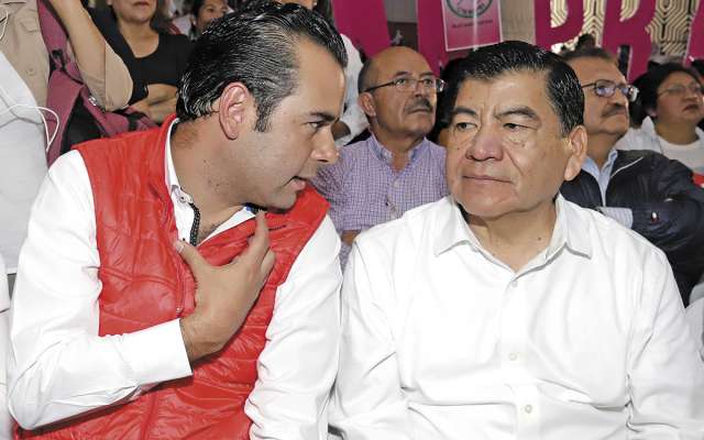 El 15 de marzo de este año Mario Marín acudió a un acto partidista en Puebla. FOTO: ESPECIAL