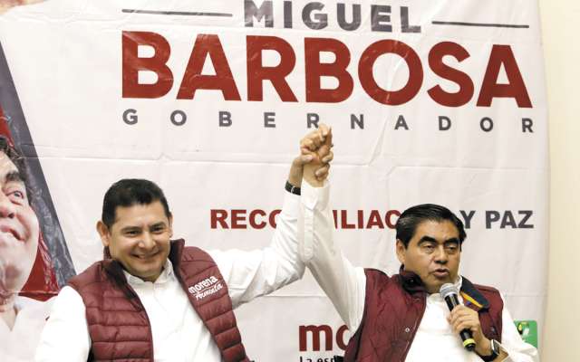 Barbosa Huerta no confirmó si contempla al senador como un miembro de su gabinete.FOTO: ESPECIAL