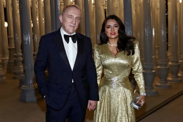 François Pinault, suegro de Salma, de 82 años, fue el fundador del imperio Kreing y actualmente es la tercera fortuna de Francia