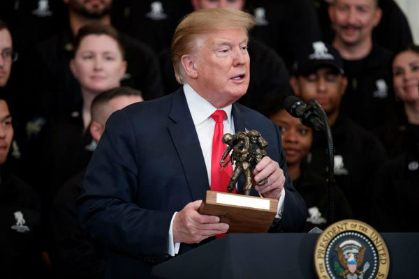 El presidente de Estados Unidos, Donald Trump, insistió hoy en sus críticas al informe de Mueller.
Foto: EFE